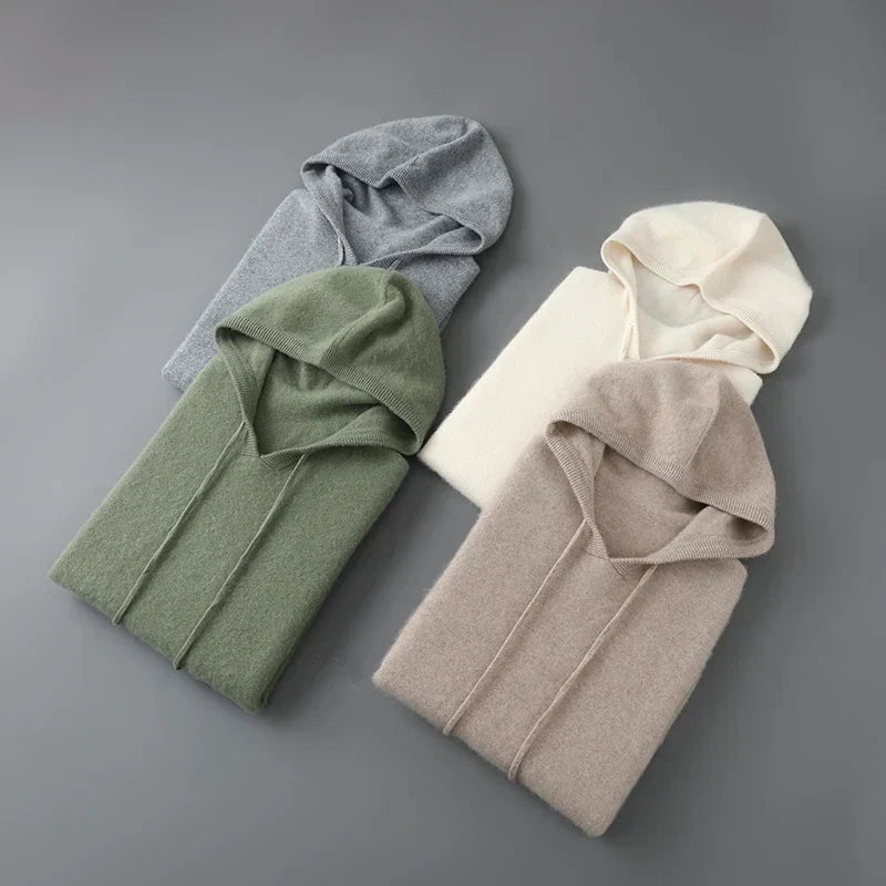 Men's Wool and Cashmere Sweater Soft Warm Knit Pullover Hand Wash Only