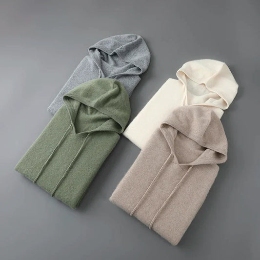 Men's Wool and Cashmere Sweater Soft Warm Knit Pullover Hand Wash Only