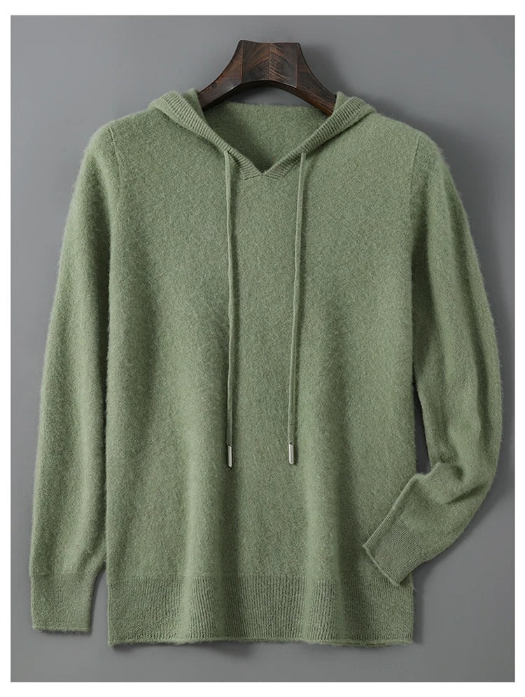 Men's Wool and Cashmere Sweater Soft Warm Knit Pullover Hand Wash Only