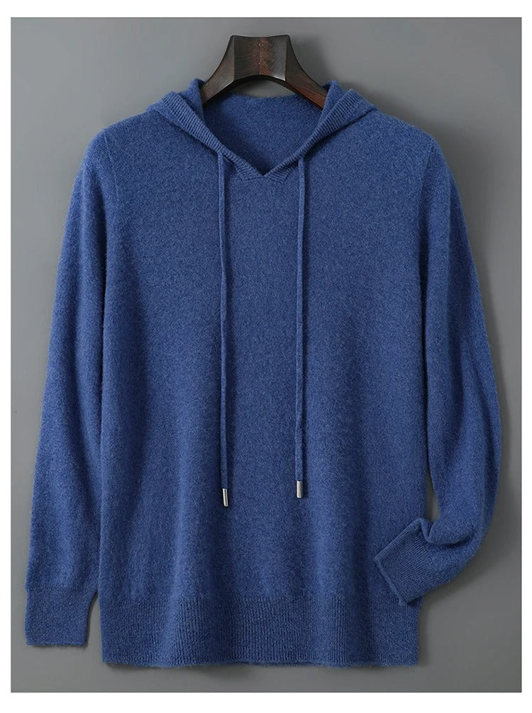 Men's Wool and Cashmere Sweater Soft Warm Knit Pullover Hand Wash Only