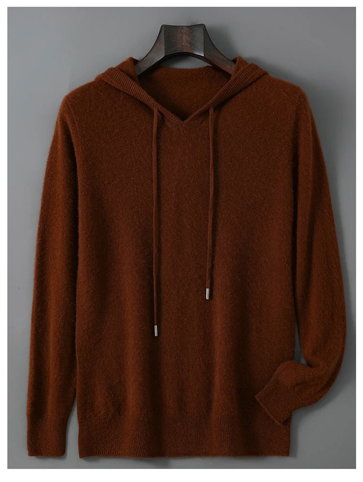 Men's Wool and Cashmere Sweater Soft Warm Knit Pullover Hand Wash Only