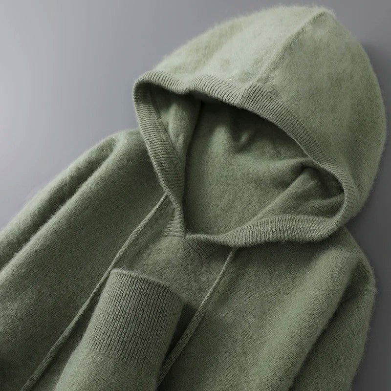 Men's Wool and Cashmere Sweater Soft Warm Knit Pullover Hand Wash Only
