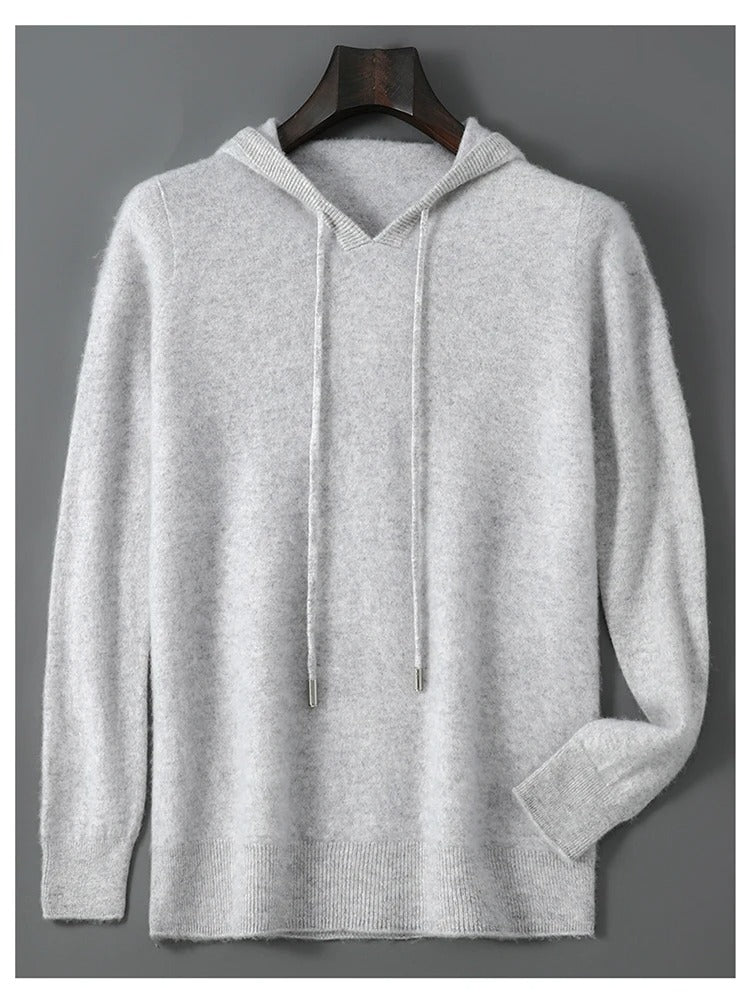 Men's Wool and Cashmere Sweater Soft Warm Knit Pullover Hand Wash Only