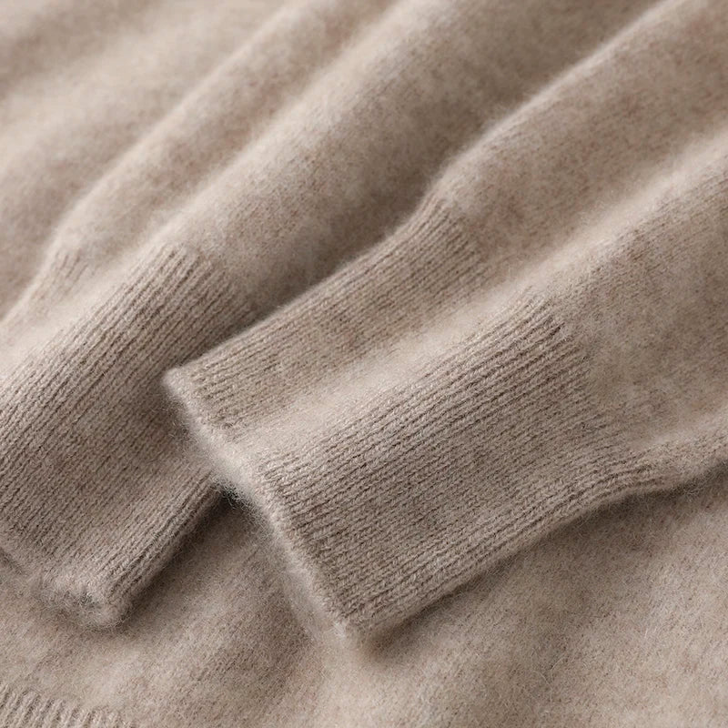 Men's Wool and Cashmere Sweater Soft Warm Knit Pullover Hand Wash Only