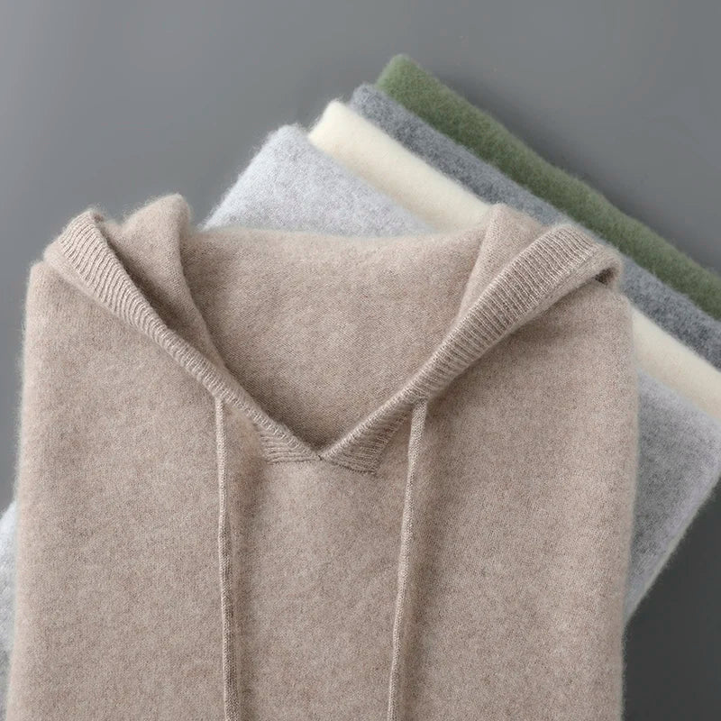 Men's Wool and Cashmere Sweater Soft Warm Knit Pullover Hand Wash Only