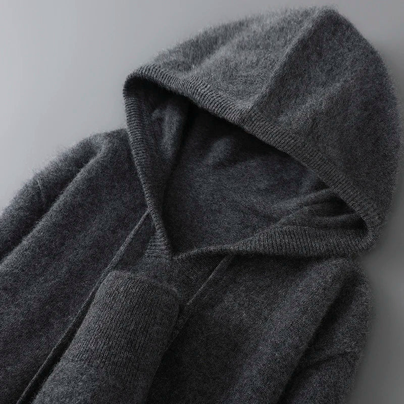 Men's Wool and Cashmere Sweater Soft Warm Knit Pullover Hand Wash Only