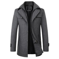 Manteau d'Hiver en Laine pour Homme