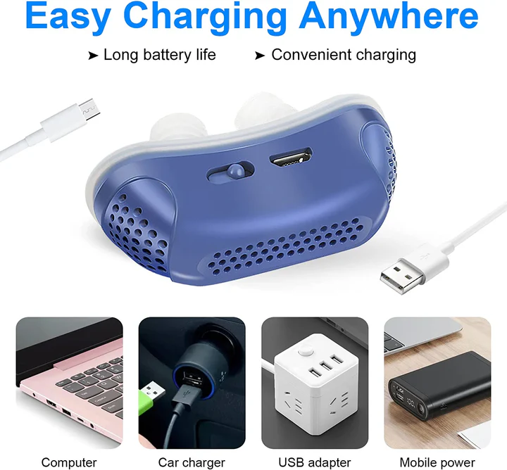 Micro CPAP Sleep Apnea Machine for Travel & Anti-Snoring - CPAP Alternative