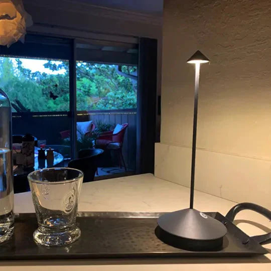 Minimalist LED Table Lamp - Waterproof & Dimmable Cordless Lighting