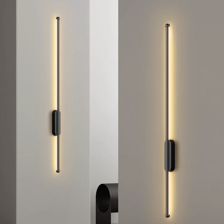 Minimalist LED Wall Sconce for Living Room and Office, 60 cm or 100 cm, Warm Light 3000K, Easy Installation