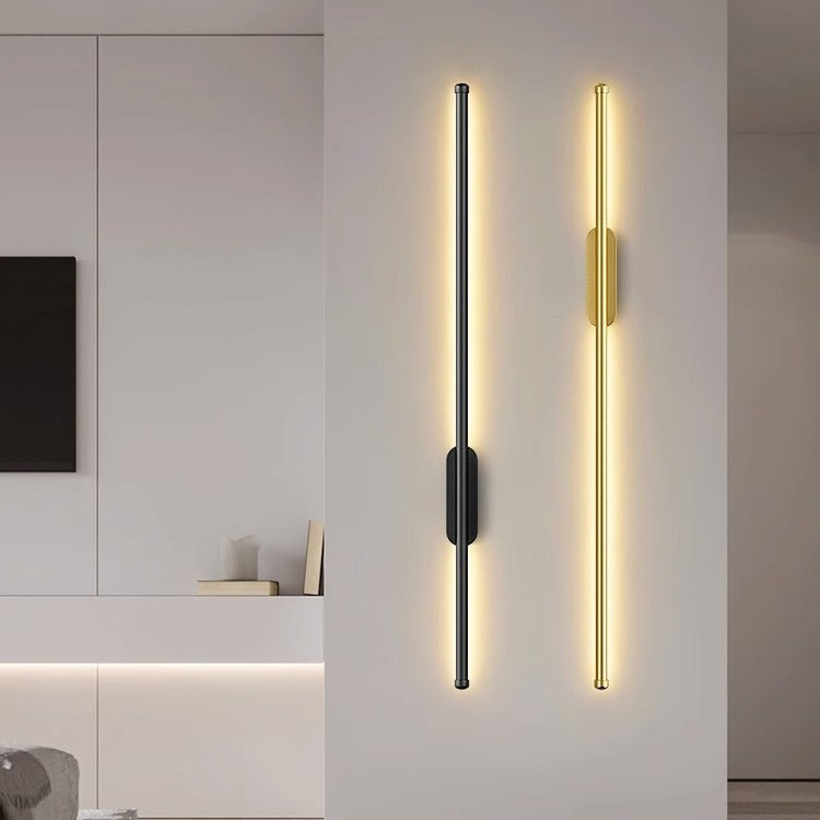 Minimalist LED Wall Sconce for Living Room and Office, 60 cm or 100 cm, Warm Light 3000K, Easy Installation