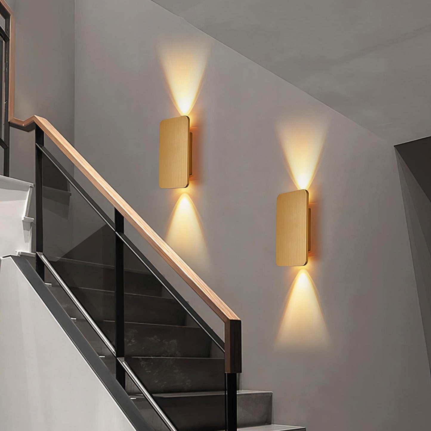 Modern Metal Rectangular LED Wall Lamp Indoor