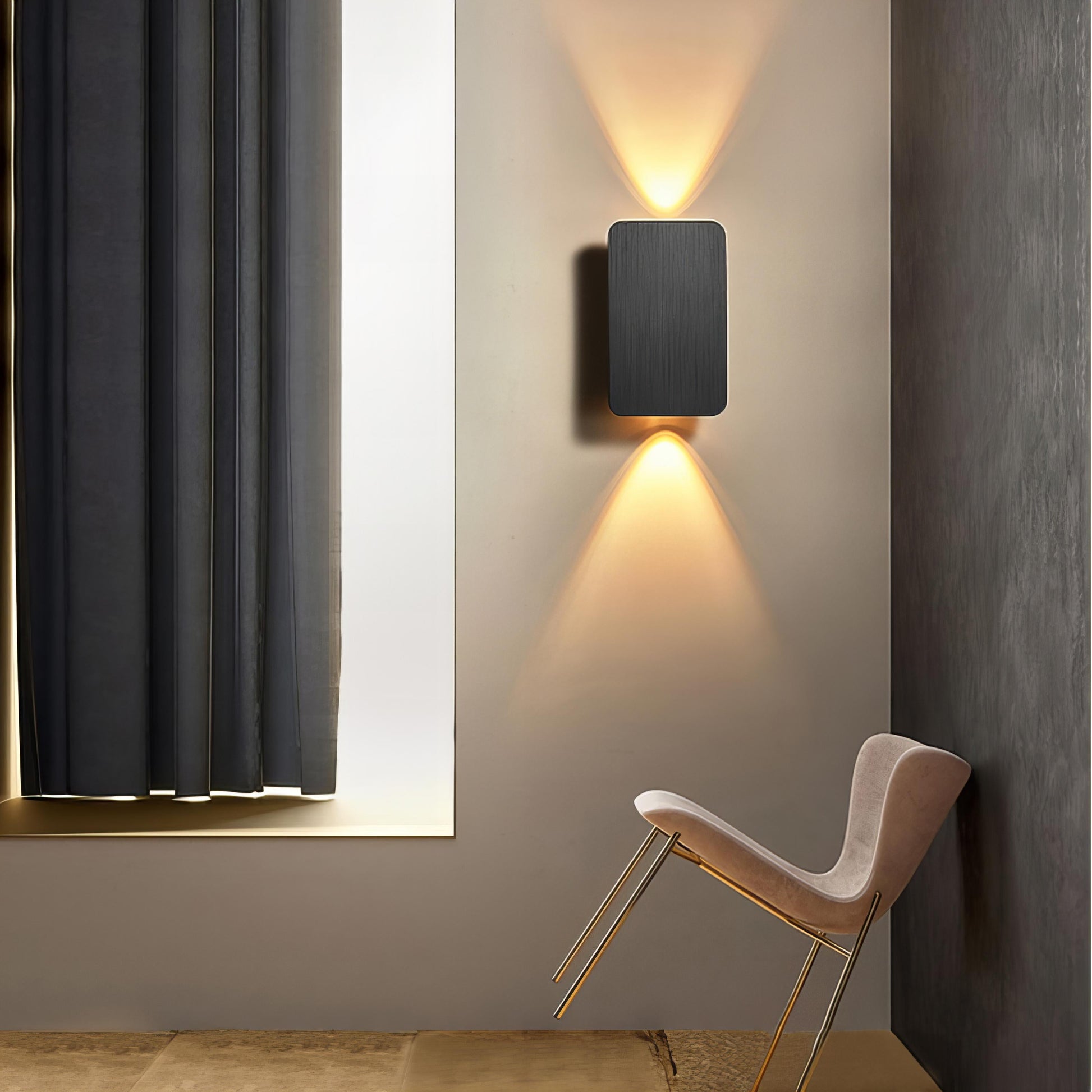 Modern Metal Rectangular LED Wall Lamp Indoor