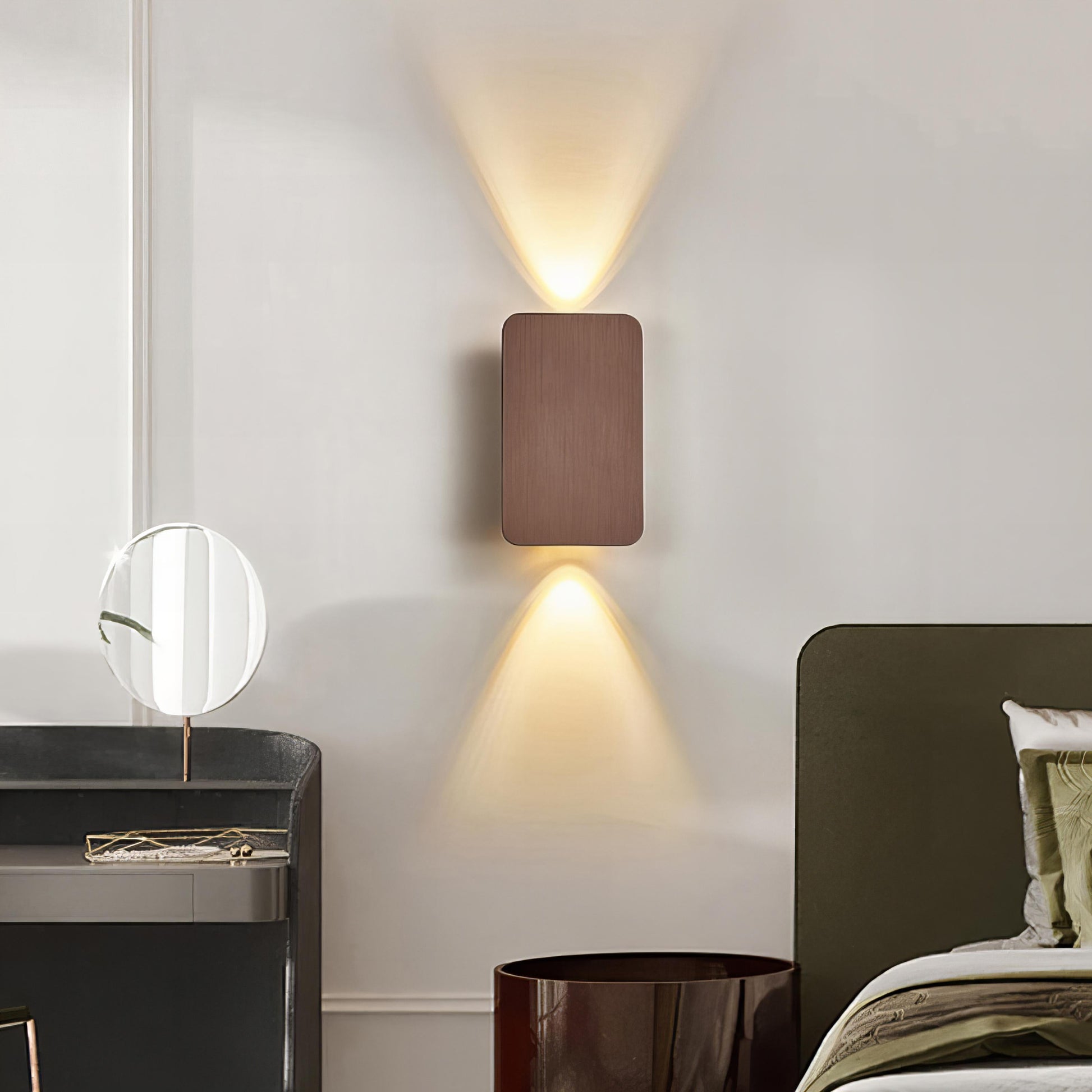 Modern Metal Rectangular LED Wall Lamp Indoor