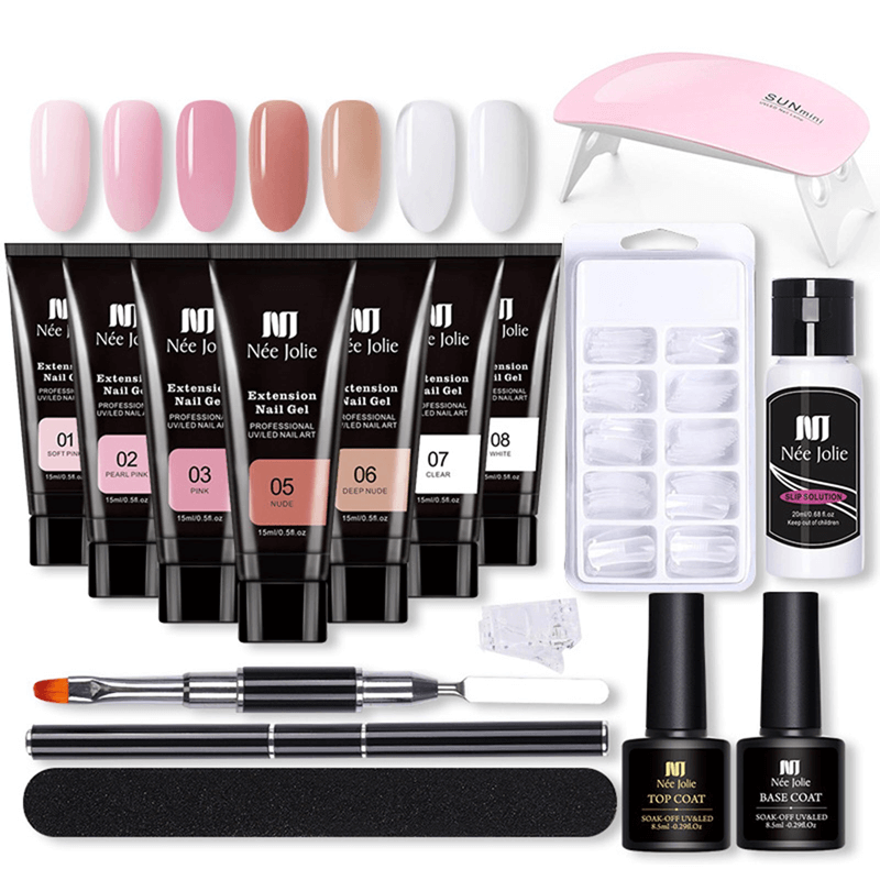 Nail Extension Kit with UV Lamp Set