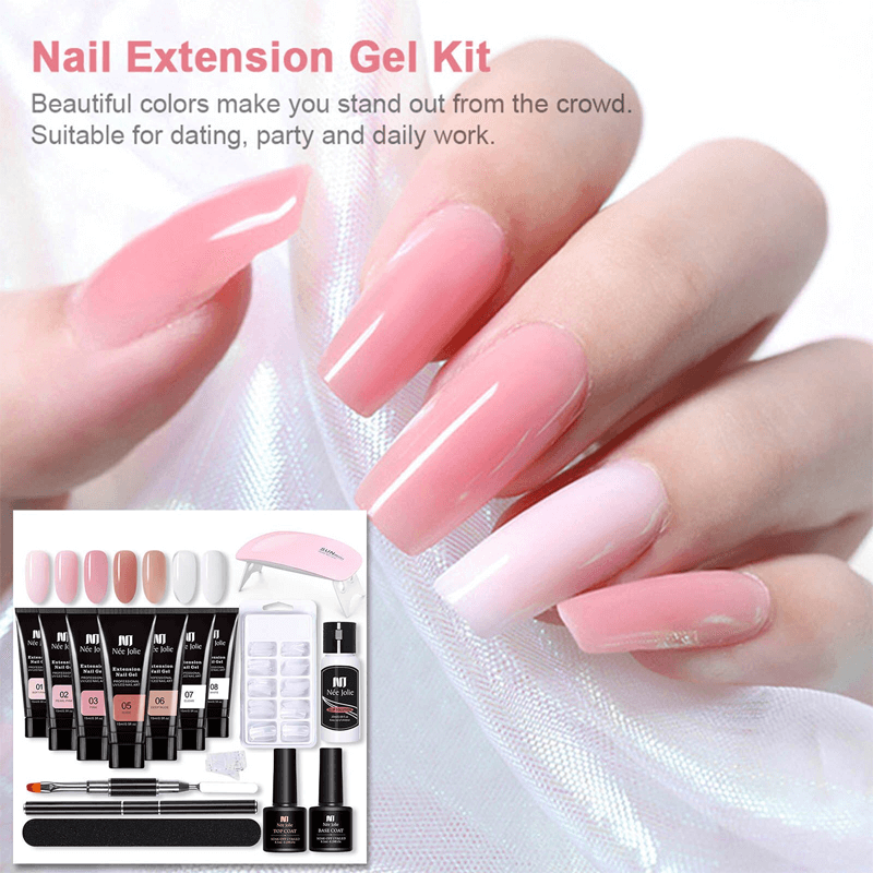 Nail Extension Kit with UV Lamp Set