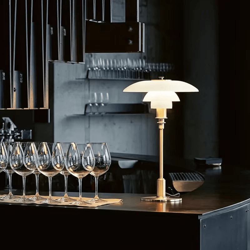 NORDILUX – Minimalist Dimmable Table Lamp with Warm LED Light