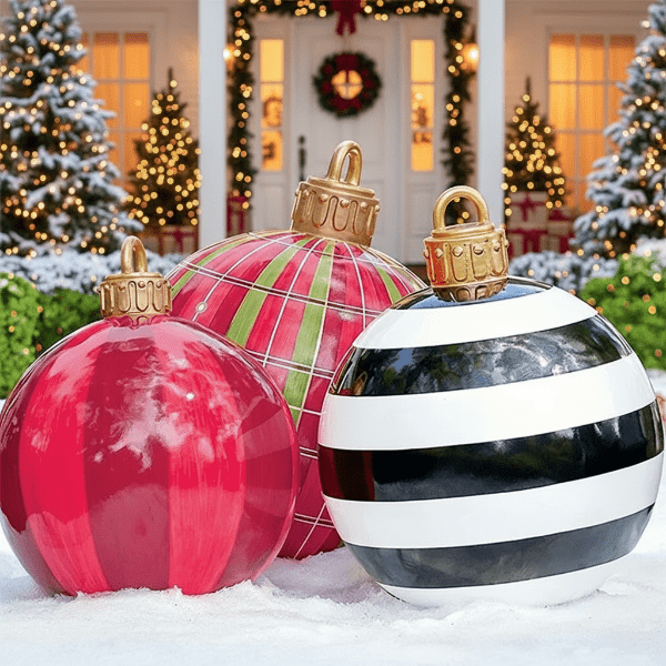 NORTHORB – Large, Weatherproof Christmas Baubles for Indoor & Outdoor Use