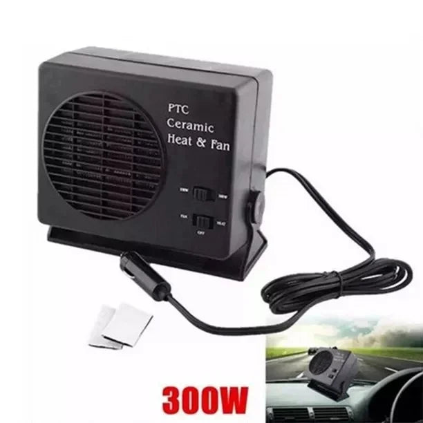 Olvoria | 12V Ceramic Car Heater Fan | 150W-300W | Portable Defroster with Automatic Thermostat