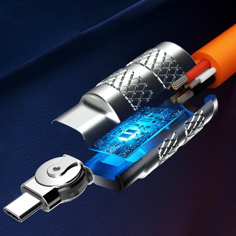 Olvoria | 180° Anti-Break Fast Charging Data Cable (120W)