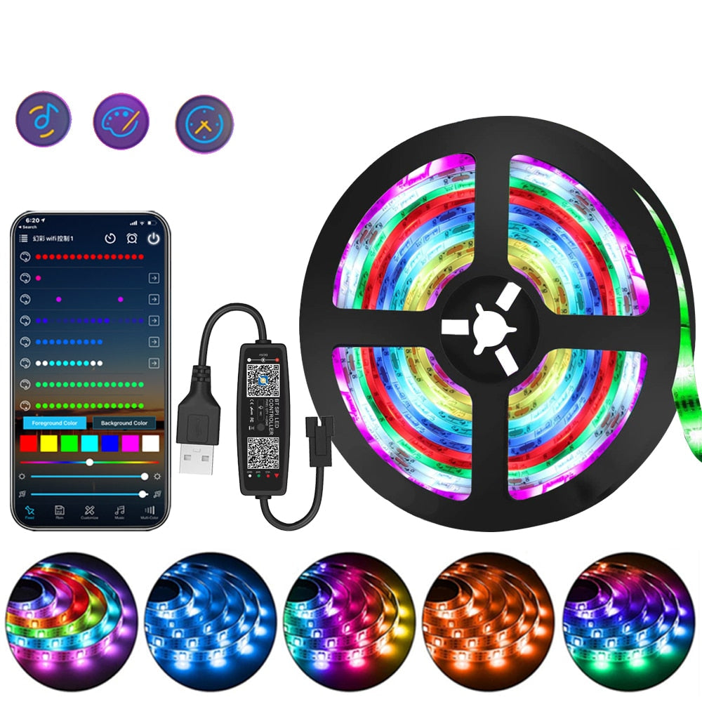 Olvoria | 1M-20M RGB LED Strip 5V LED