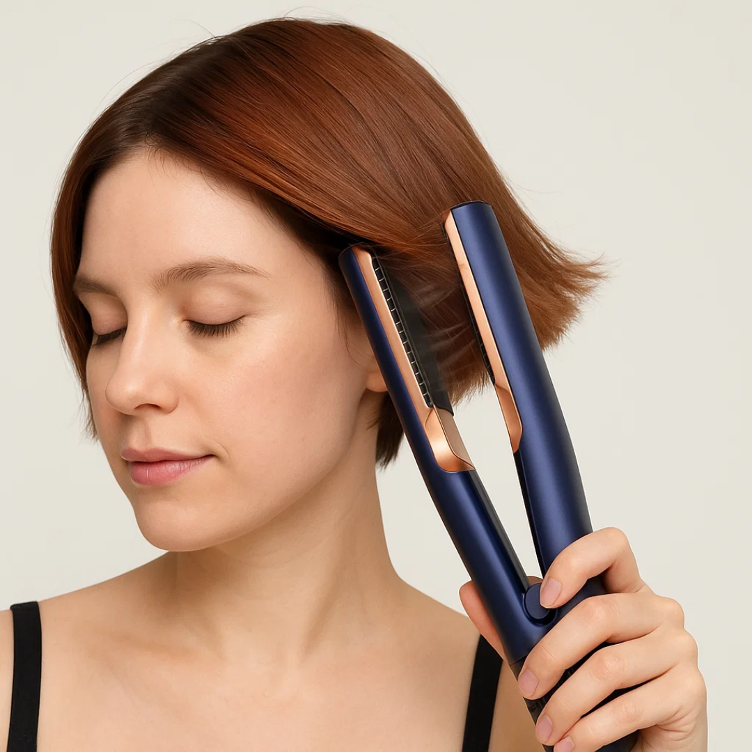 Olvoria | 2-in-1 Hair Dryer & Straightener for Effortless Styling