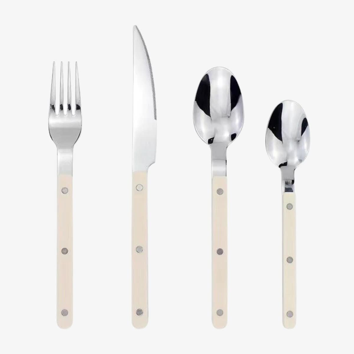 Olvoria | 24-piece stainless steel cutlery set with engraving