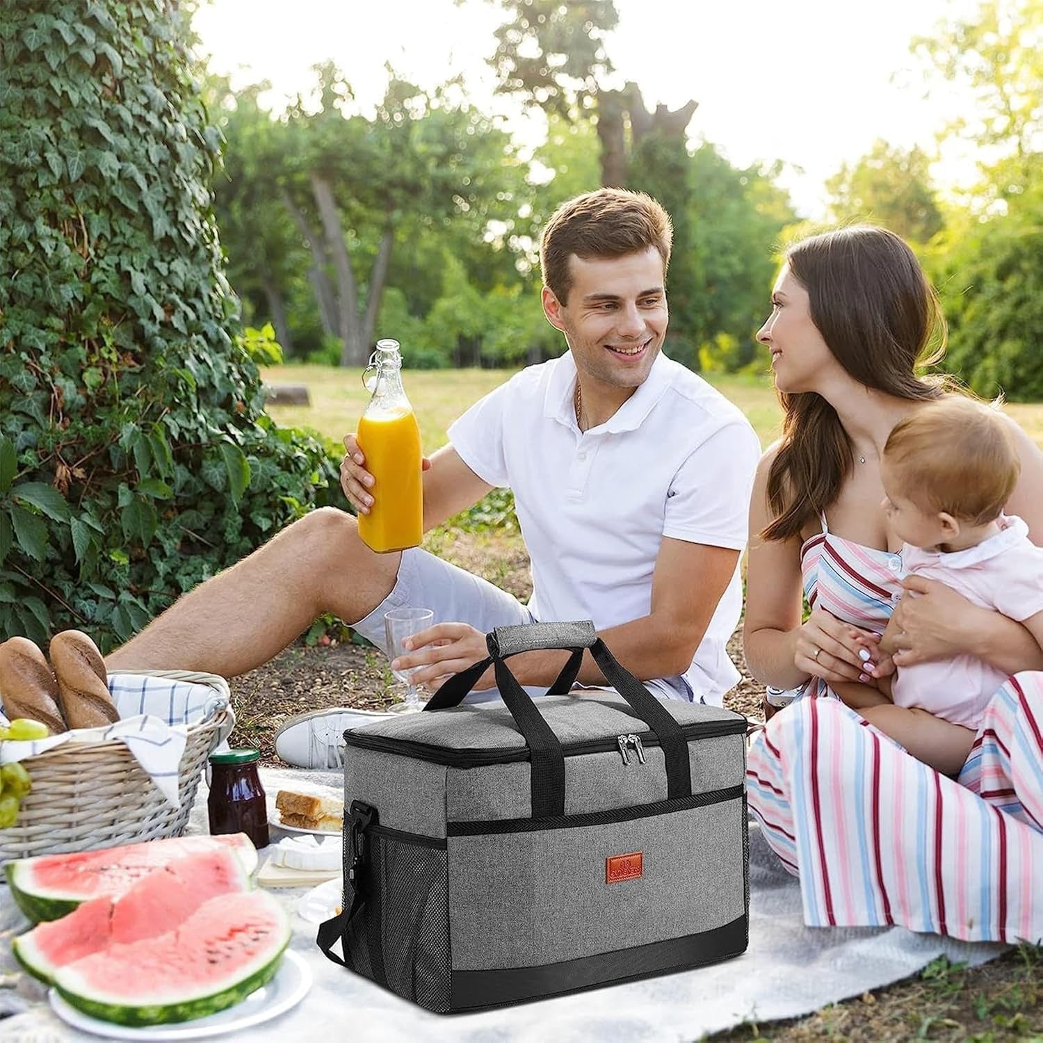 Olvoria | 33L Waterproof Cooler Bag | Insulated, Spacious & Ideal for Picnics, Beach Days, Hiking, and Outdoor Activities