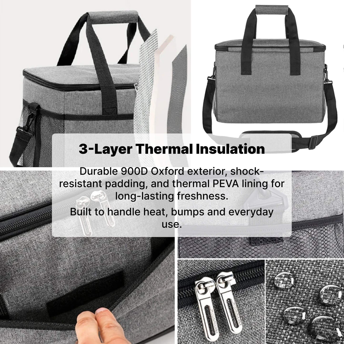 Olvoria | 33L Waterproof Cooler Bag | Insulated, Spacious & Ideal for Picnics, Beach Days, Hiking, and Outdoor Activities