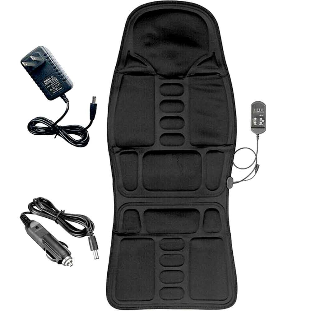 Olvoria | 8-Mode Heated Massage Chair Pad for Back, Neck & Full-Body Relaxation – Perfect for Car & Home