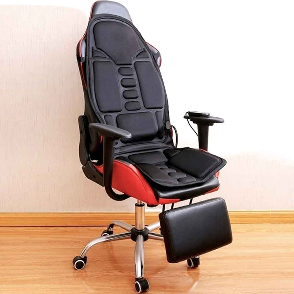 Olvoria | 8-Mode Heated Massage Chair Pad for Back, Neck & Full-Body Relaxation – Perfect for Car & Home