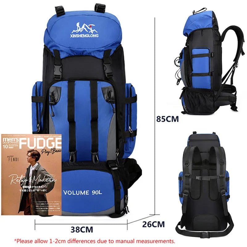 Olvoria | 90L Waterproof Hiking & Camping Backpack