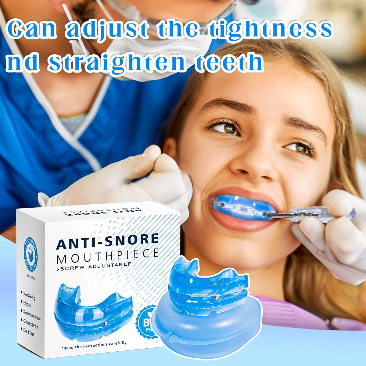 Olvoria | Adjustable Anti-Snoring Mouthguard Made of BPA-Free Material