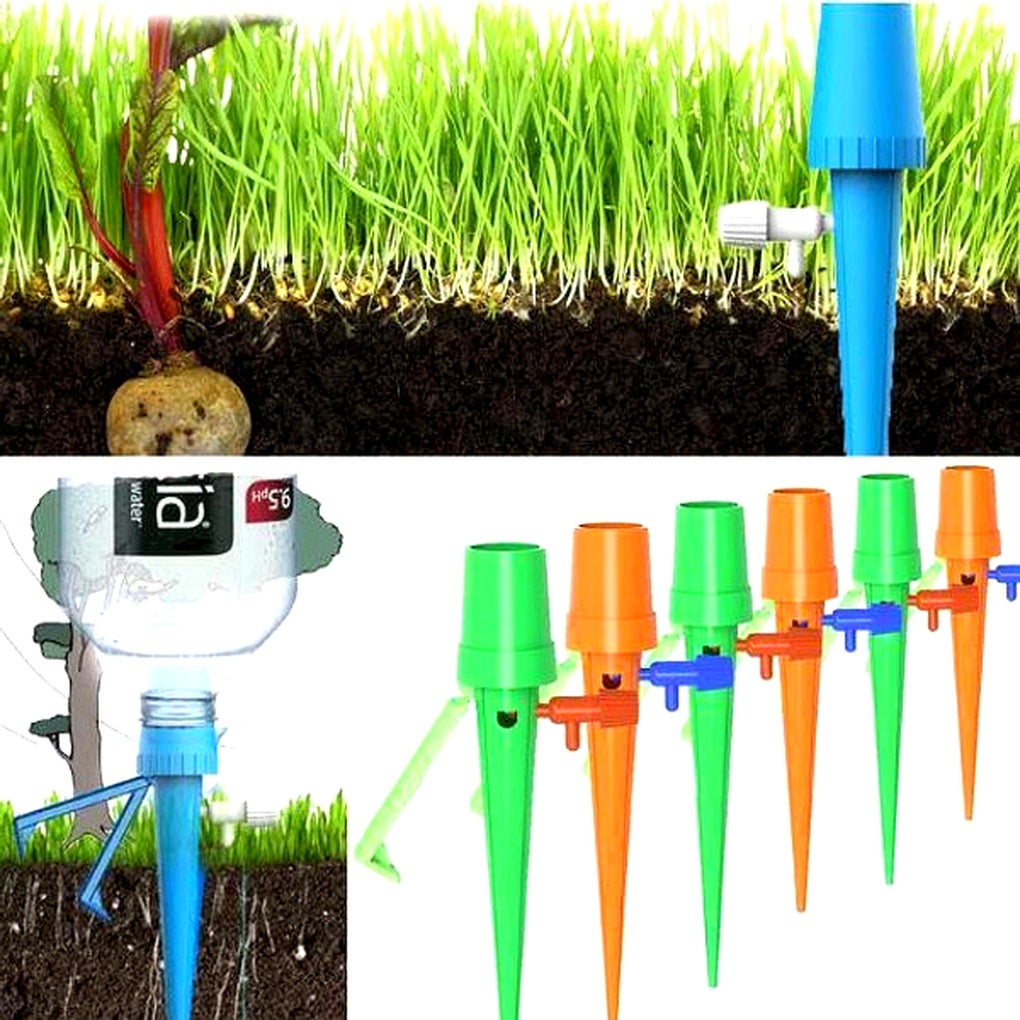 Olvoria | Adjustable Plant Watering Spikes for Gardens & Potted Plants