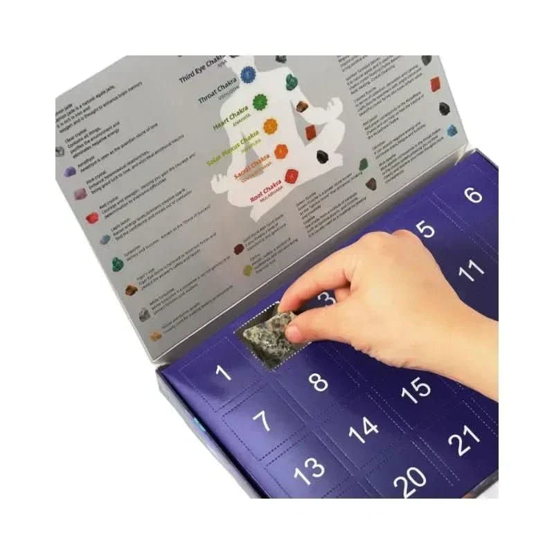 Olvoria | Advent Calendar with 24 Real Gemstones for Young Explorers