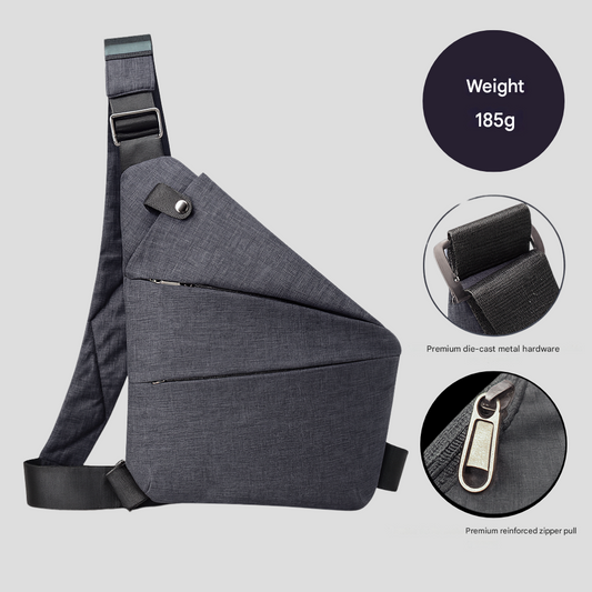 Olvoria | Anti-Theft Sling Bag with Hidden Zippers