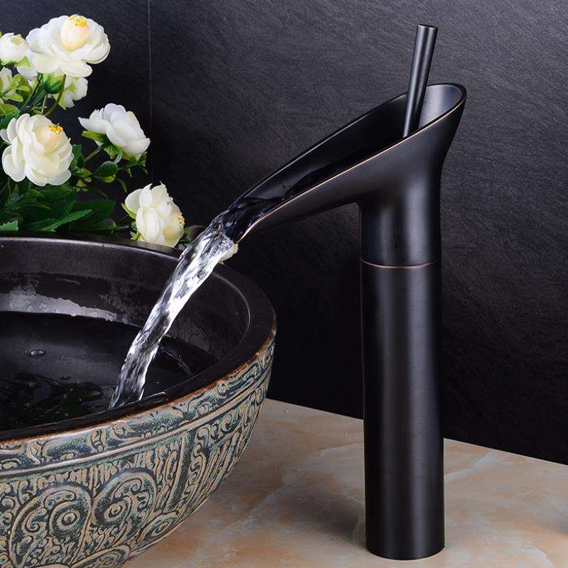 Olvoria | Antique Waterfall Bathroom Faucet