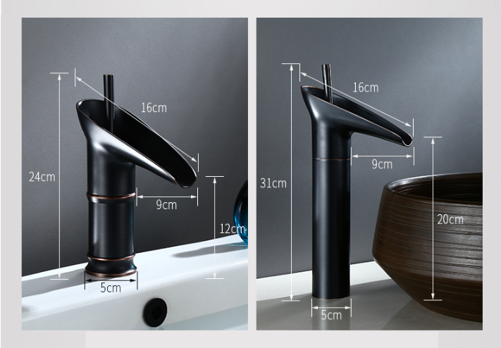 Olvoria | Antique Waterfall Bathroom Faucet