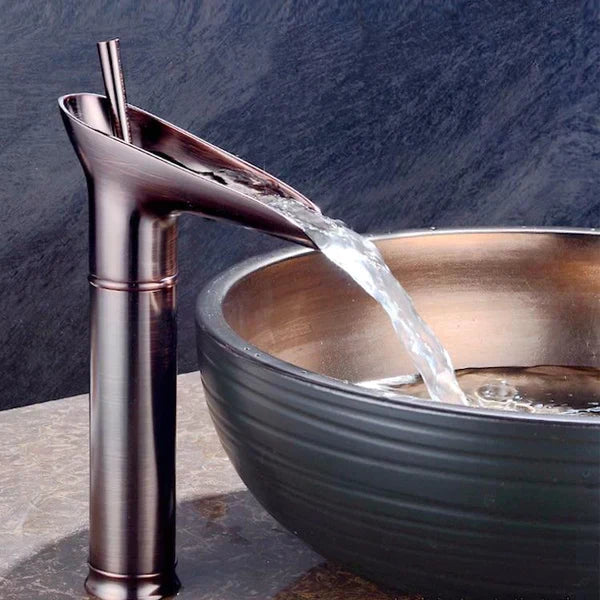 Olvoria | Antique Waterfall Bathroom Faucet