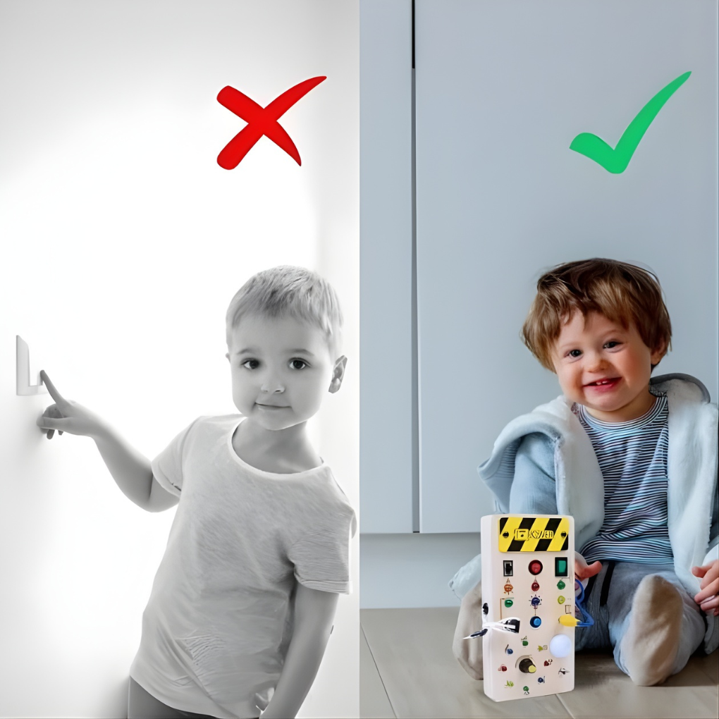 Olvoria | Baby Activity Board with LED Lights