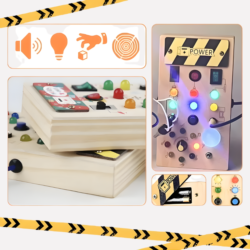 Olvoria | Baby Activity Board with LED Lights