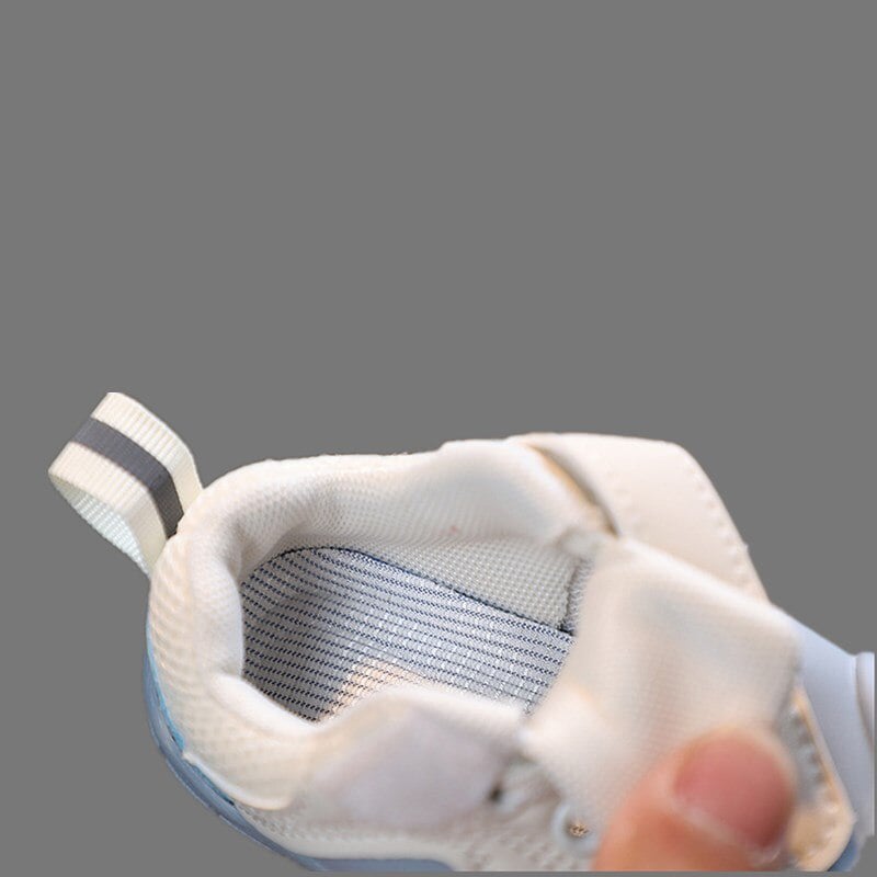 Olvoria | Baby Barefoot Sneakers with Velcro and Flexible Sole