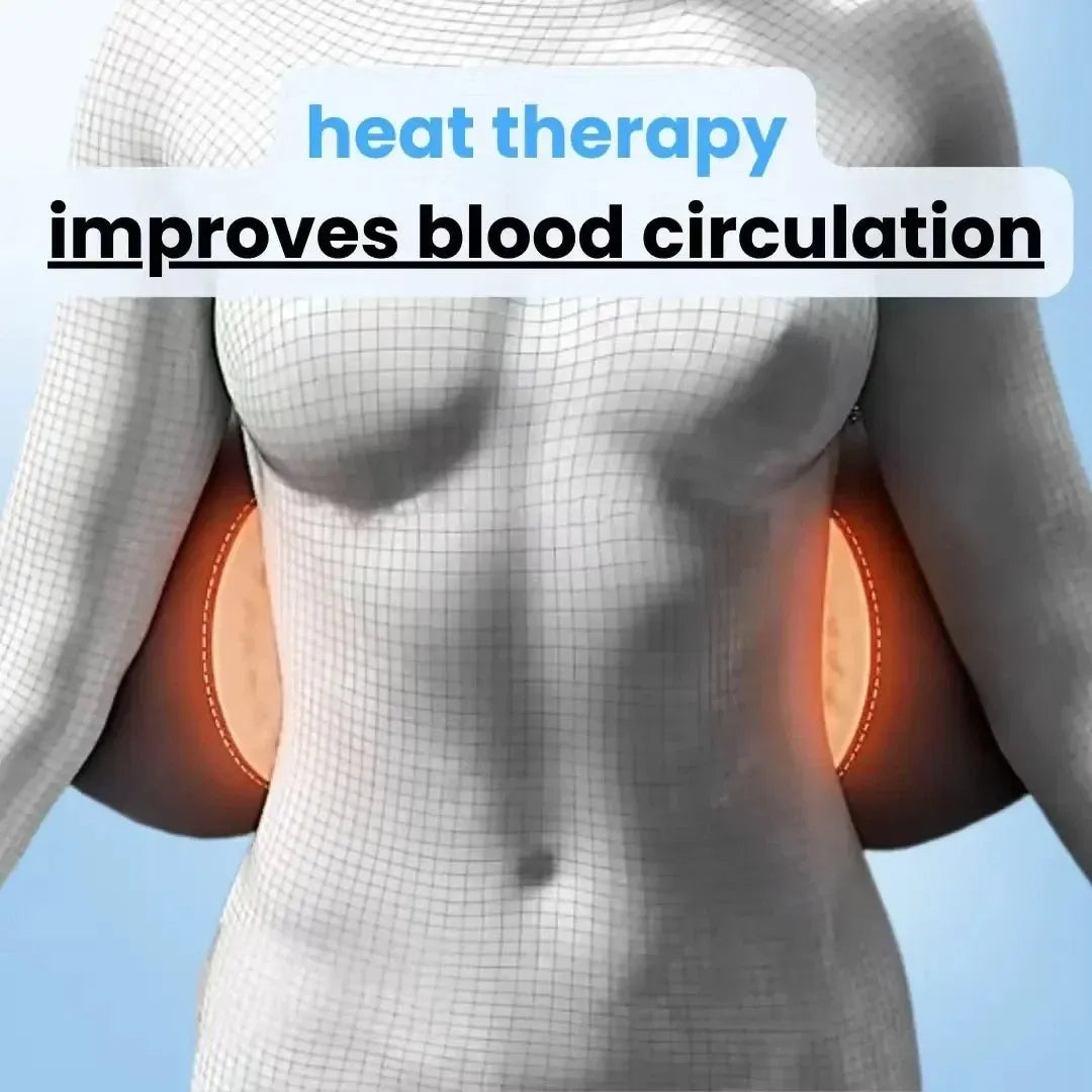 Olvoria | Back Pain Massager with Heat & Vibration, Back Support for Sciatica Relief, Lumbar Pain & Posture Correction – 3-in-1 Home Therapy