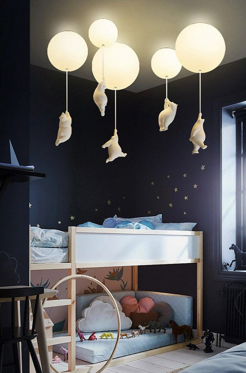 Olvoria | Balloon Bear Ceiling Light | Playful Bear Design