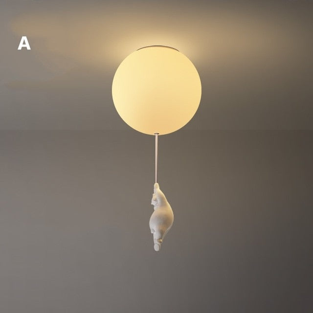 Olvoria | Balloon Bear Ceiling Light | Playful Bear Design