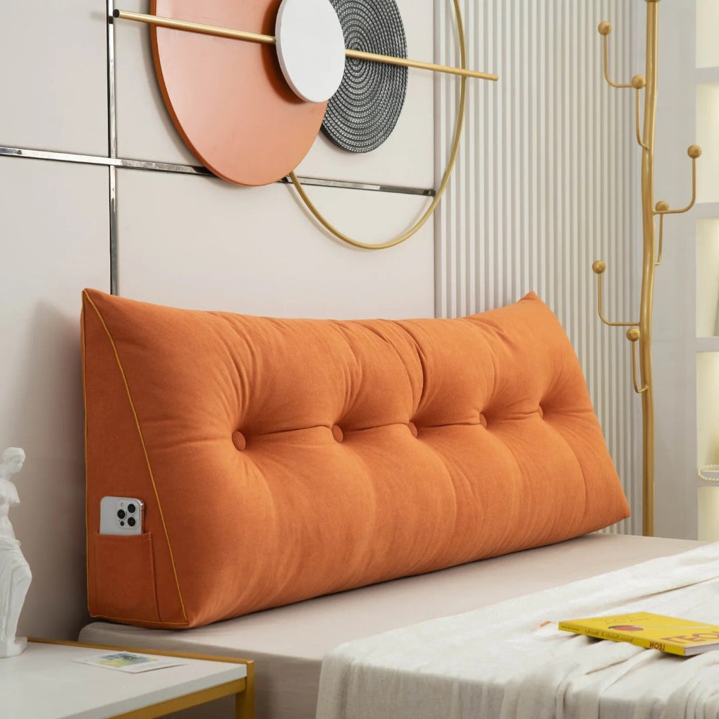 Olvoria | Bed Wedge Pillow Tufted Design