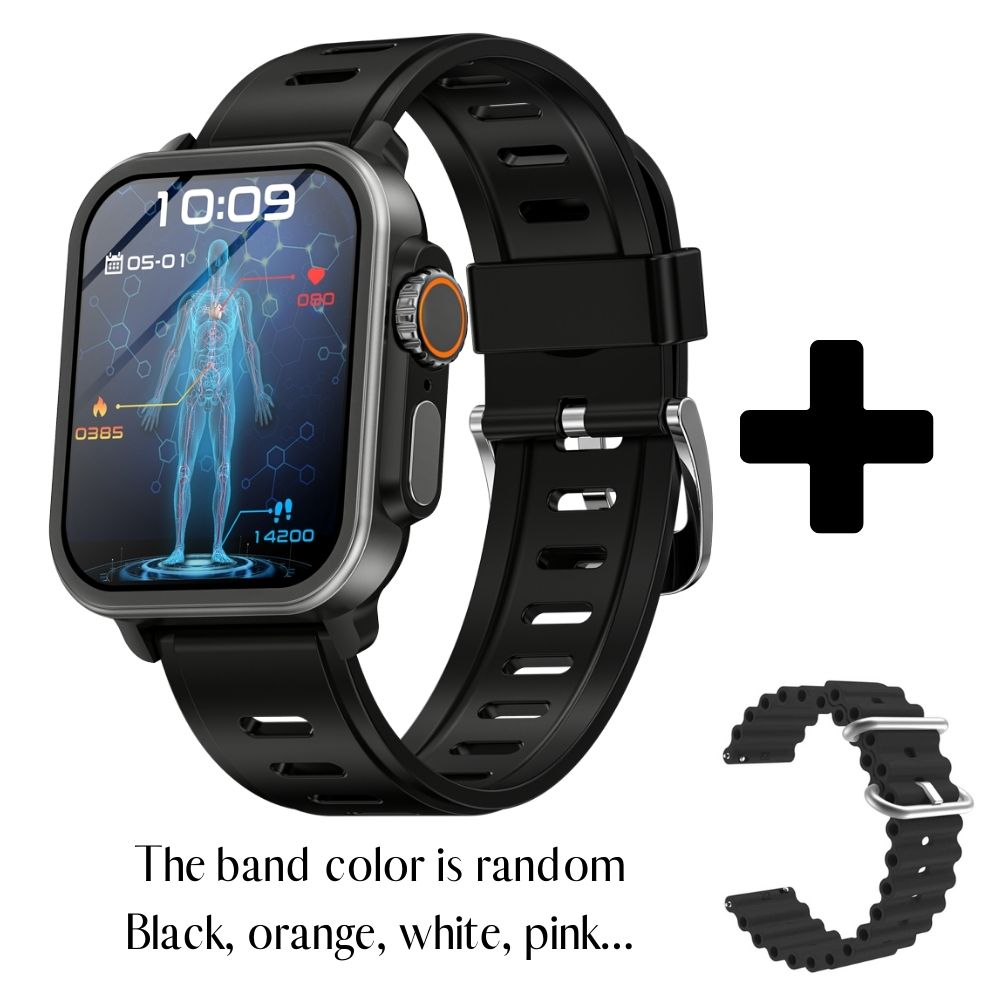 Olvoria | Blood Glucose Blood Pressure Blood Oxygen Sleep Monitor Waterproof Smartwatch