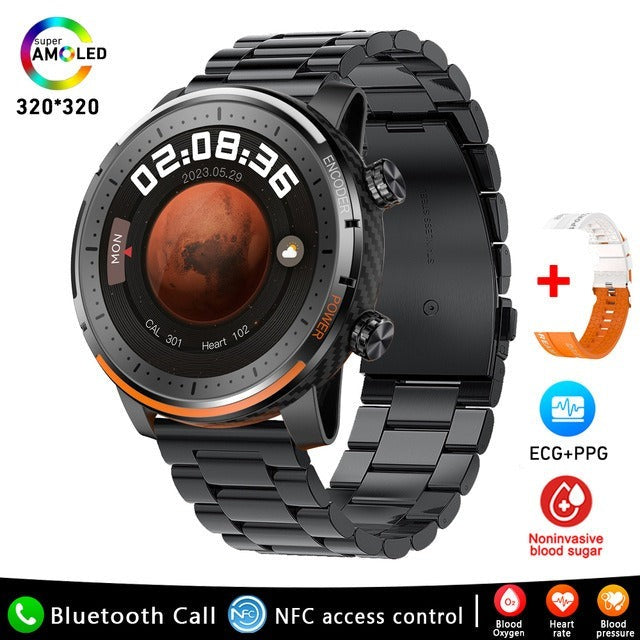 Olvoria | Blood Glucose Blood Pressure Blood Oxygen Sleep Monitor Waterproof Smartwatch