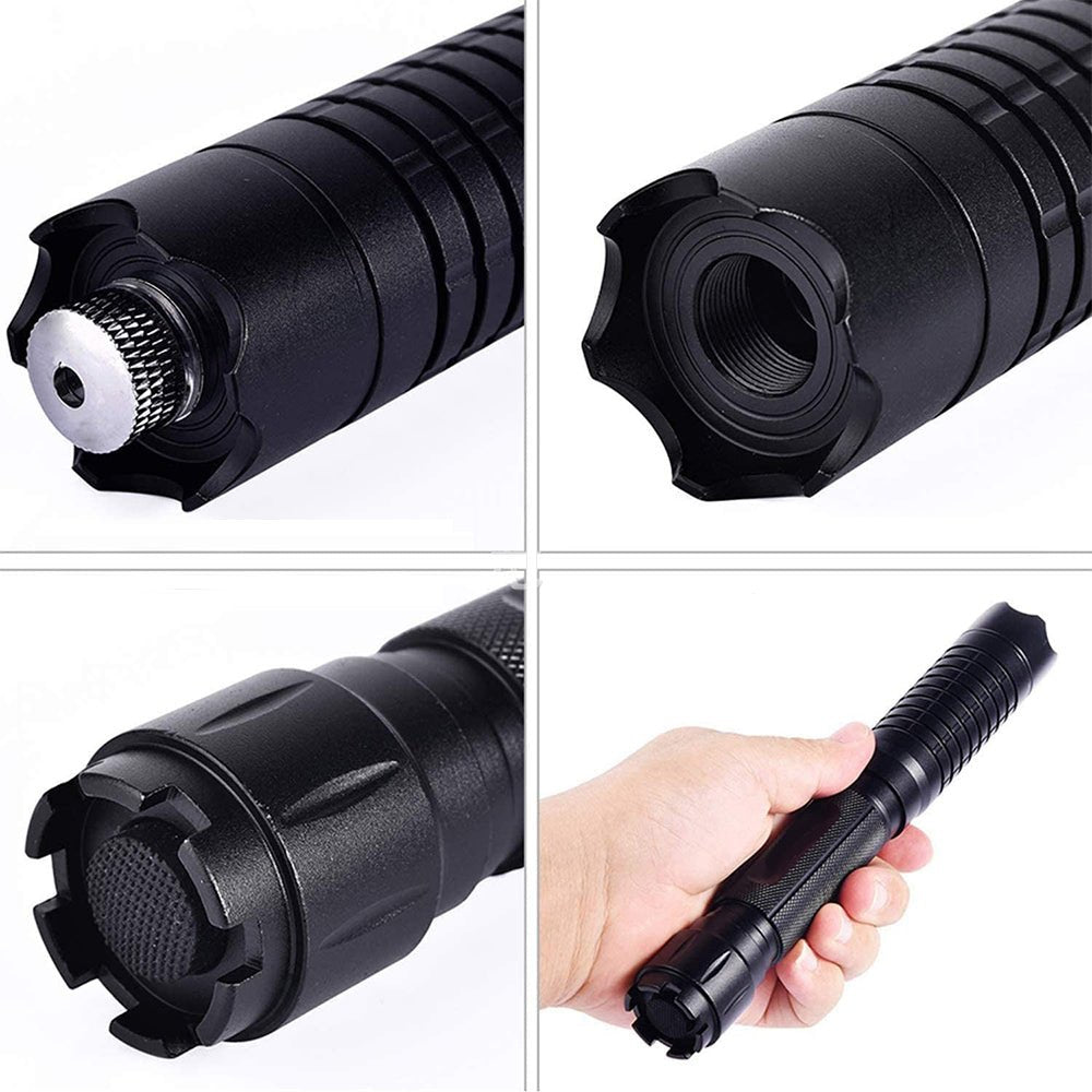 Olvoria | Blue Beam Laser Torch | 450nm High-Intensity Optical Output | Tactical 5000m+ Range | Adjustable Focus Aluminum Chassis | Thermal Ignition Capable Flashlight