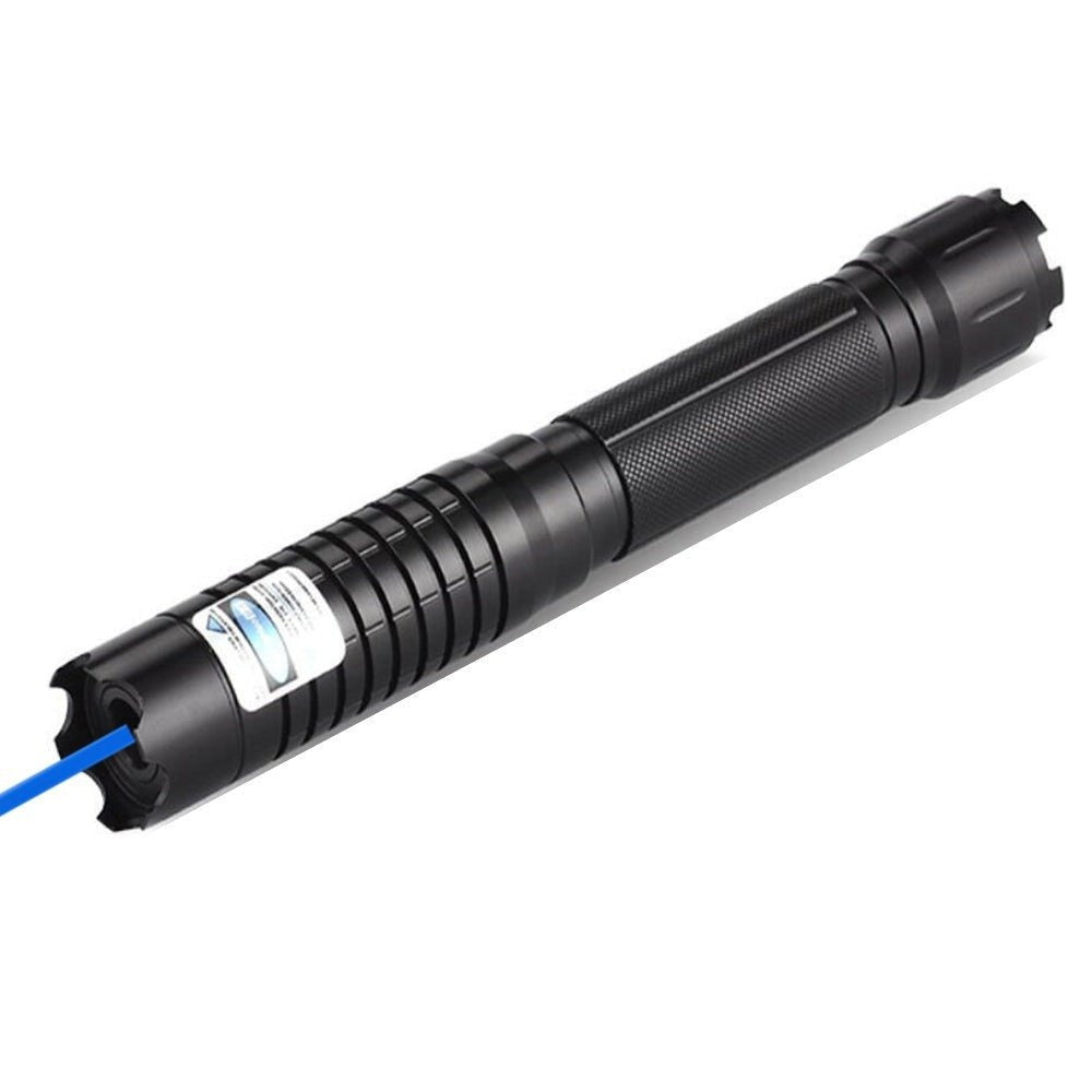Olvoria | Blue Beam Laser Torch | 450nm High-Intensity Optical Output | Tactical 5000m+ Range | Adjustable Focus Aluminum Chassis | Thermal Ignition Capable Flashlight